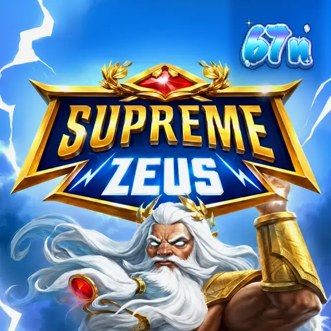 Interface de jogo do slot Supreme Zeus com elementos da mitologia grega